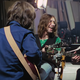 Ono, left, is pictured here taking a very unorthodox approach to interfering with The Beatles.